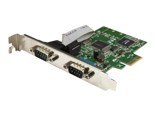 STARTECHCOM 2 Port PCI Express Seriell Karte mit 16C1050 UART RS232 PCIe Seriell mit Dual Channel 16C1050 UART