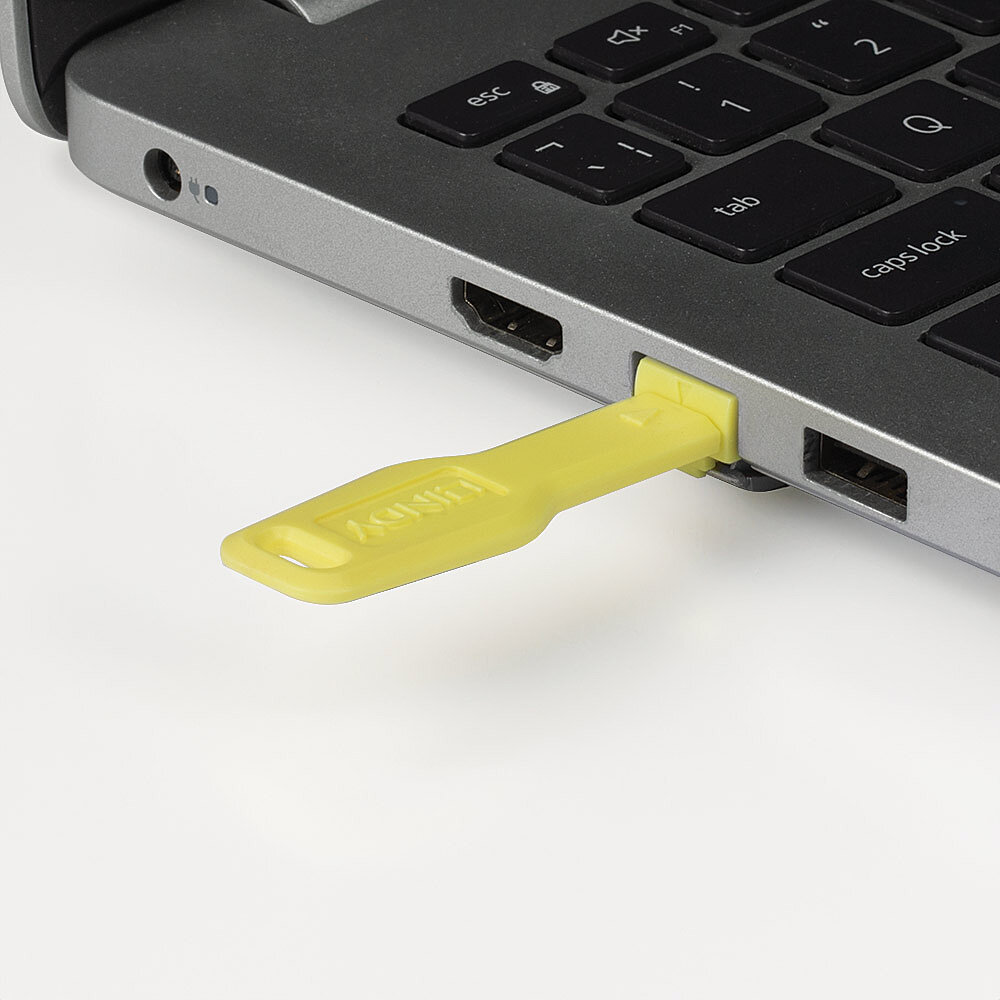 Lindy LAN-Portblocker Gelb 20 Stück