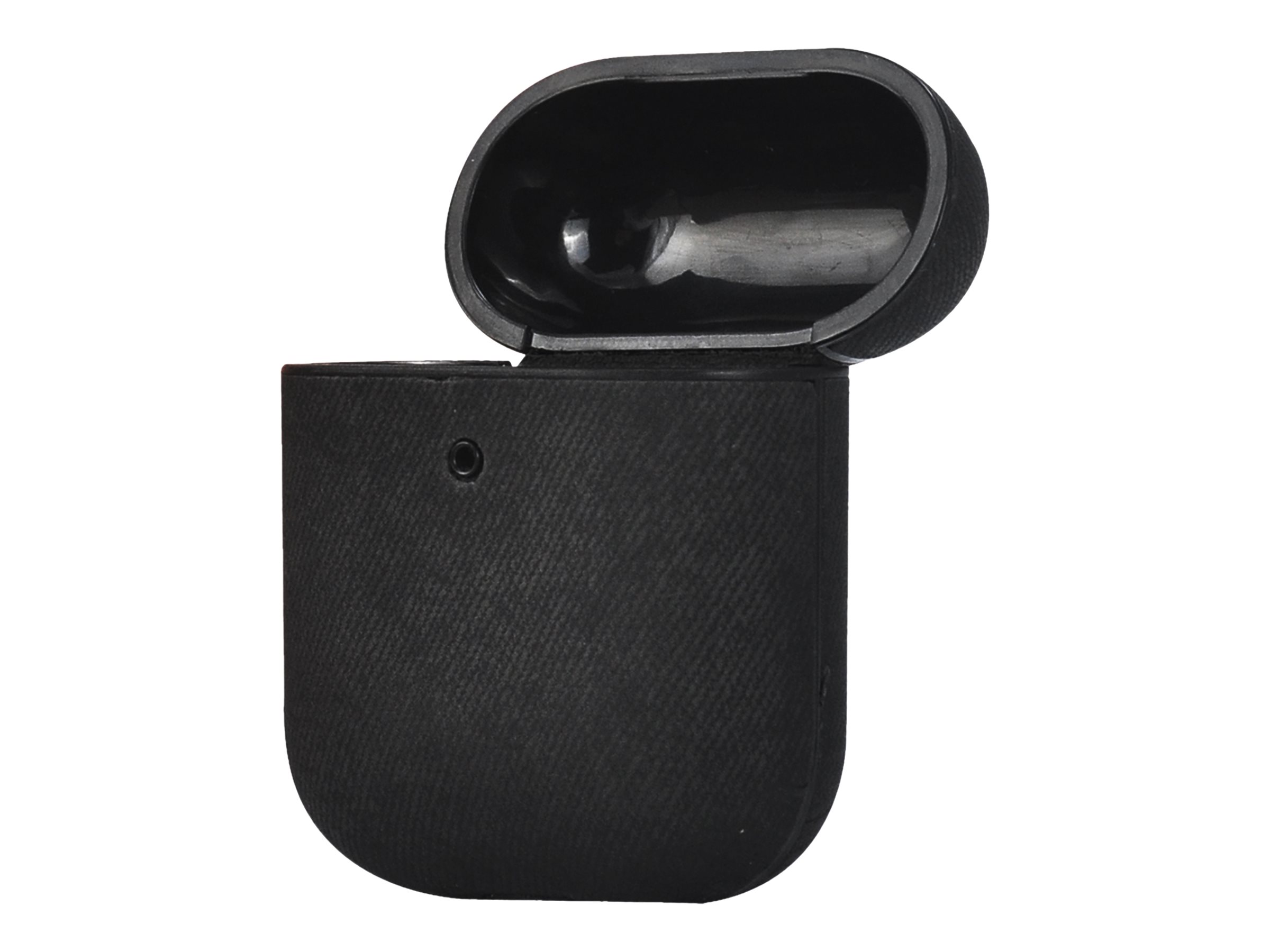 TerraTec Air Box - Tasche für Kopfhöhrer - Polycarbonat - schwarzer Stoff - für Apple AirPods (1. Generation, 2. Generation)