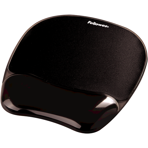 Fellowes Mousepad mit Handgelenkauflage Crystals Gel schwarz