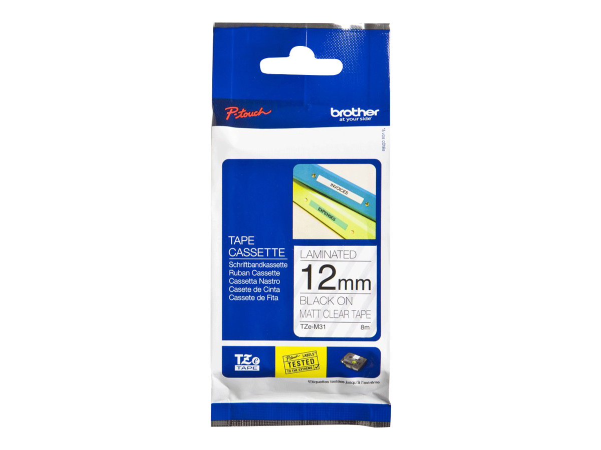 TZEM31 BROTHER PT Schriftband 12mm klar TZEM31 BROTHER PT Schriftband 12mm klar