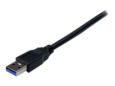 StarTech.com 2m USB 3.0 Verlängerungskabel - USB 3 Typ A auf A 2 Meter Kabel Verlängerung - Stecker/ Buchse - Schwarz - USB-Verlängerungskabel - USB Typ A bis USB Typ A - 2 m