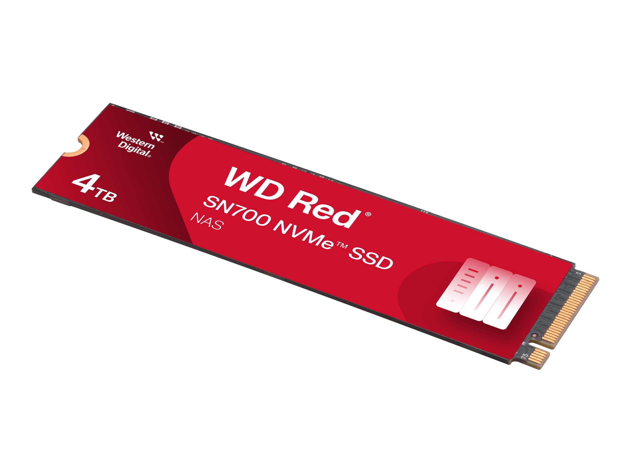 WD Red SSD SN700 NVMe 4TB M.2 2280 PCIe Gen3 8Gb/s internal drive for NAS devices WD Red SSD SN700 NVMe 4TB M.2 2280 PCIe Gen3 8Gb/s internal drive for NAS devices
