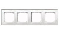 Merten Echtglasrahmen M-PLAN 489419 4f. Brillantweiß