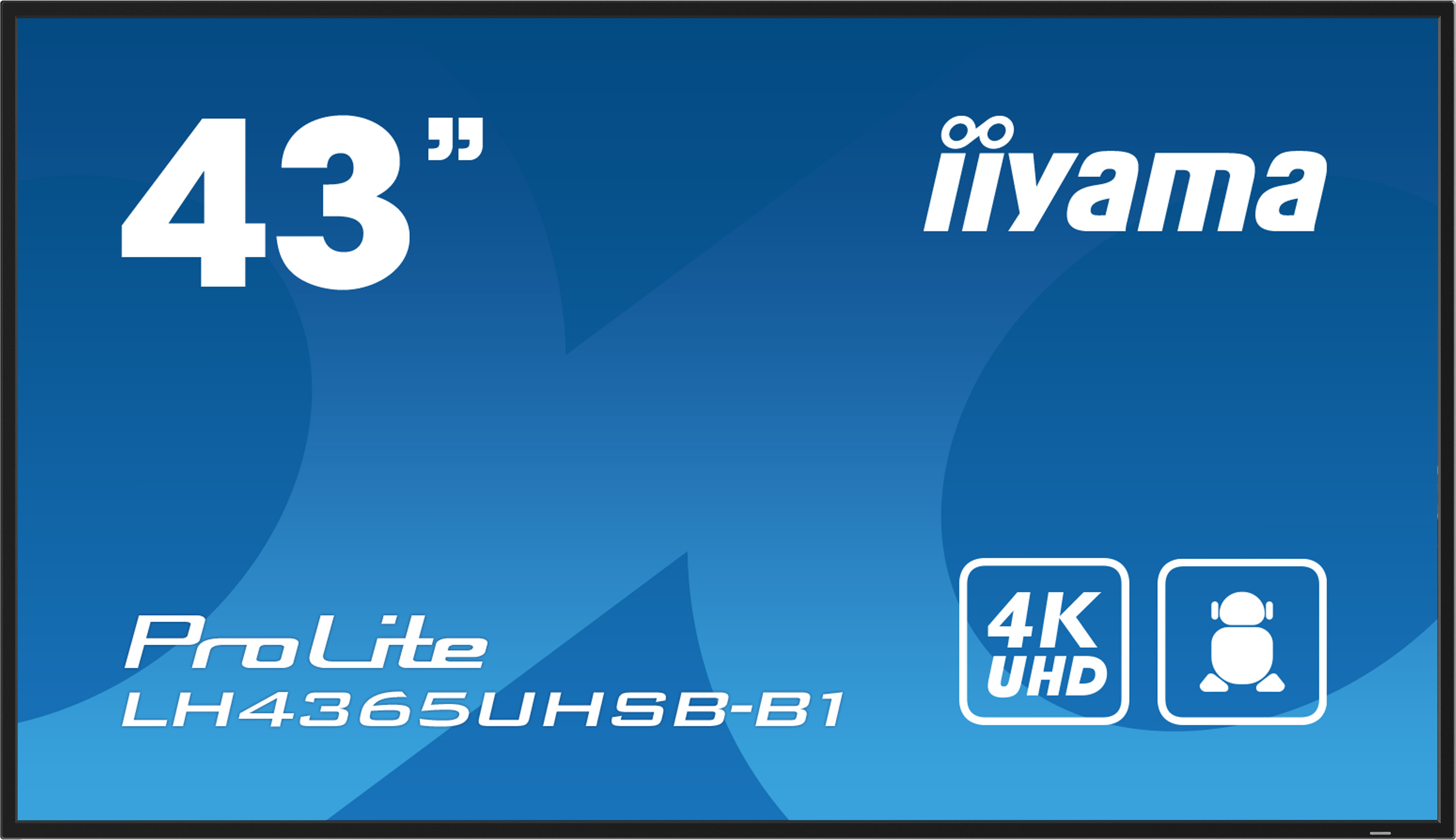 IIYAMA LH4365UHSBB1 109,22cm 43Zoll 3840x2160 UHD VA panel 800cdm2 12001 Static Contrast 8ms Landscape or Portrait mode