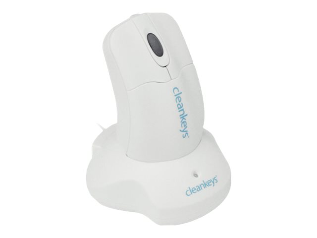 GETT Cleankeys CKM2W Plastik Scroll Maus kabellos Funk 2,4 MHz IP68 wasserdicht desinfizierbar optisch USB Farbe: weiss GETT Cleankeys CKM2W Plastik Scroll Maus kabellos Funk 2,4 MHz IP68 wasserdicht desinfizierbar optisch USB Farbe: weiss