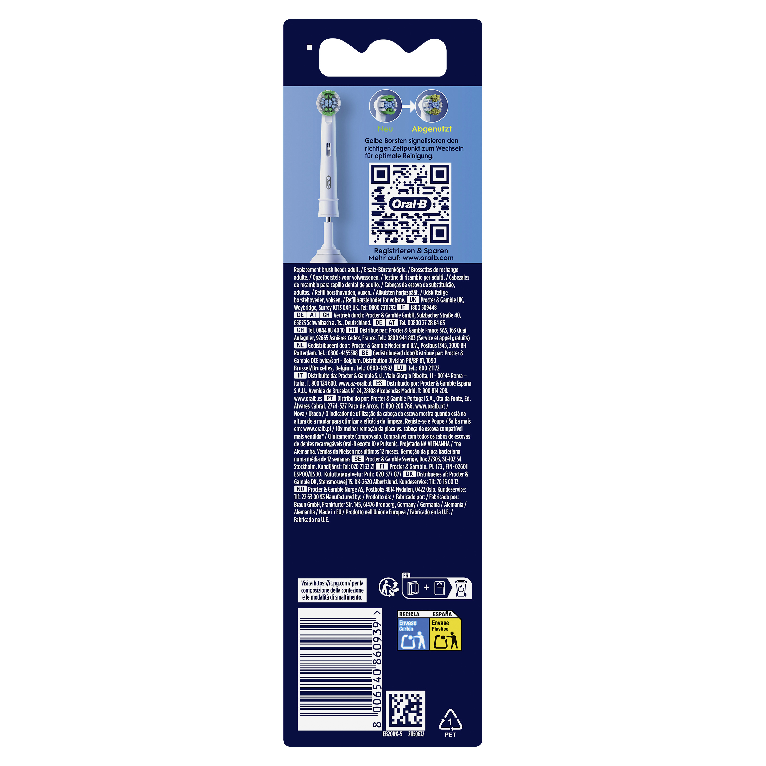 OralB PRO Precision Clean Zahnbuerstenaufsaetze, 5 St