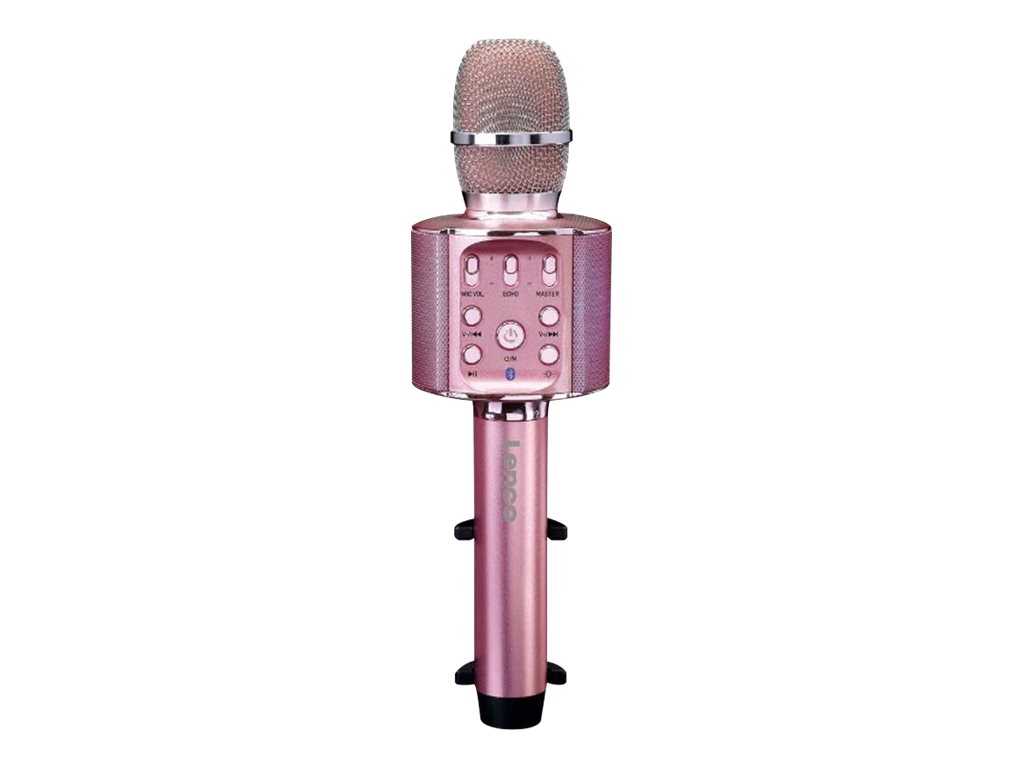 Lenco BMC-090 Karaoke-Mikrofon (Rosa)