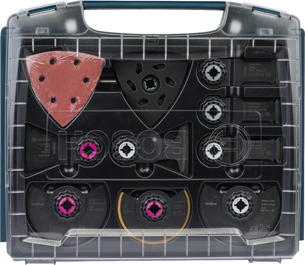 BOSCH iBOXX ProSet Innenausbau Schleif und SaegeblaetterSet 34teilig, 1 Set