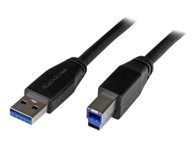 StarTech.com 5m Aktives USB 3.0 USB-A auf USB-B Kabel - USB A zu USB B Anschlusskabel - USB 3.1 Gen 1 (5 Gbit/s) - USB-Kabel - 5 m