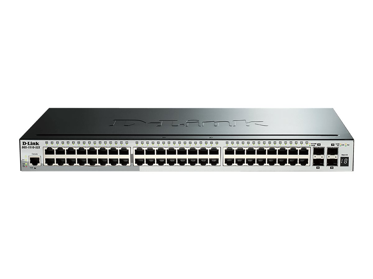 DLINK DGS151052XE 52Port Gigabit stackable Smart Managed Switch 48x 101001000 4x 10G SFP Layer3 Funktionen