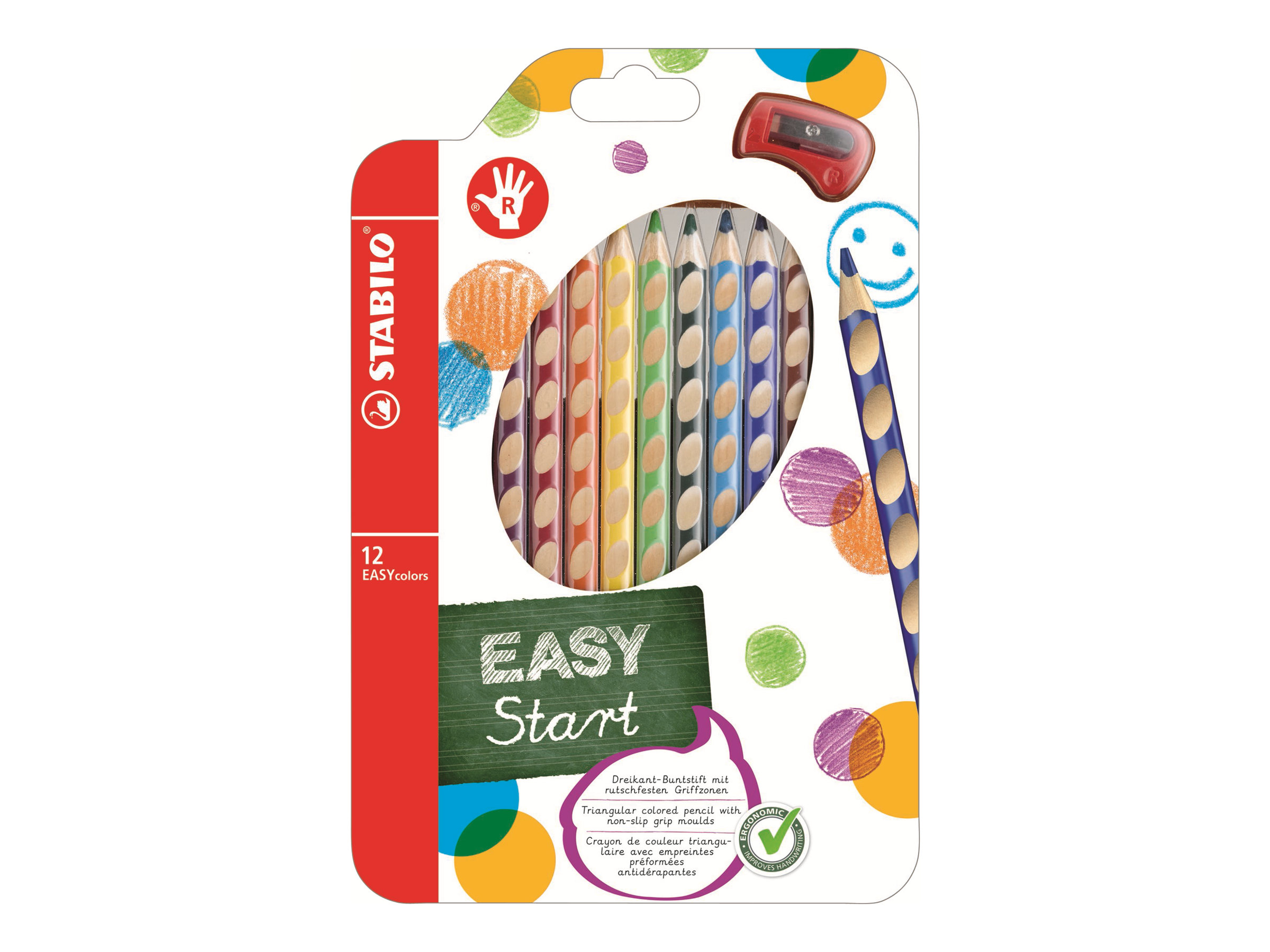STABILO EASYcolors R Buntstifte farbsortiert, 12 St. STABILO EASYcolors R Buntstifte farbsortiert, 12 St.