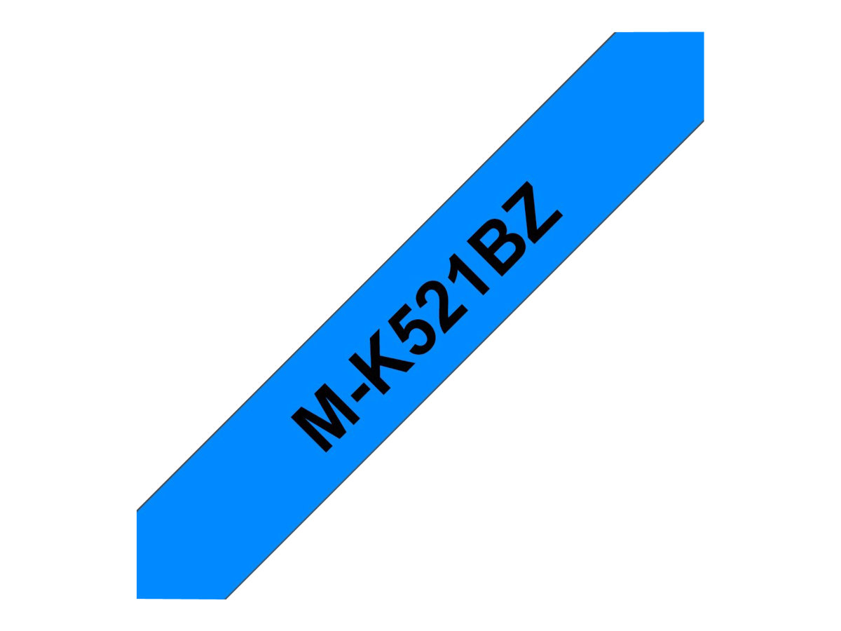 Brother M-K521BZ - Schwarz auf Blau - Rolle (0,9 cm x 8 m)