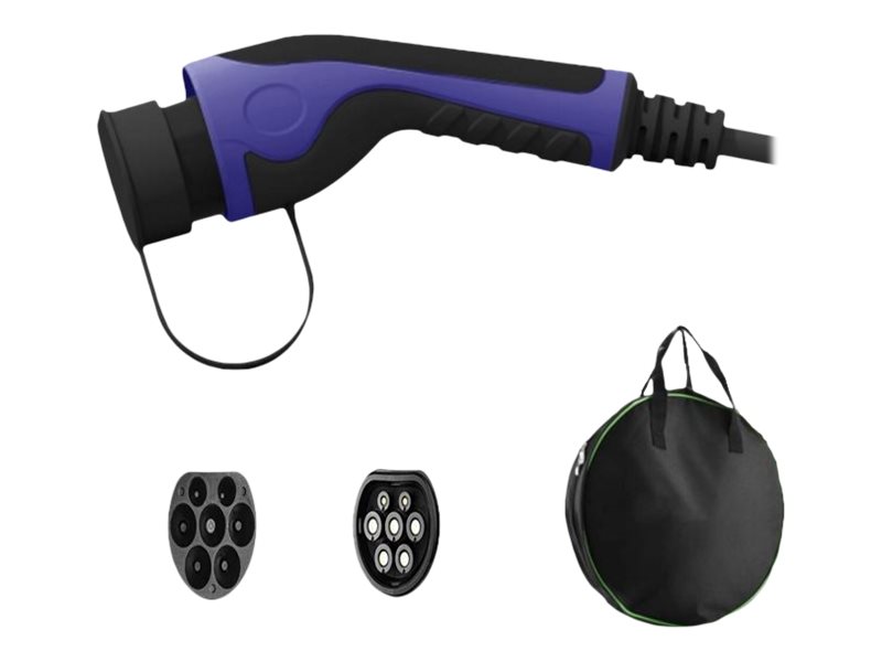 helos Typ 2 EV Ladekabel, TueV Mode 3 ,16A ,11 kW, 3-Phasig 7,5 Meter mit Tasche