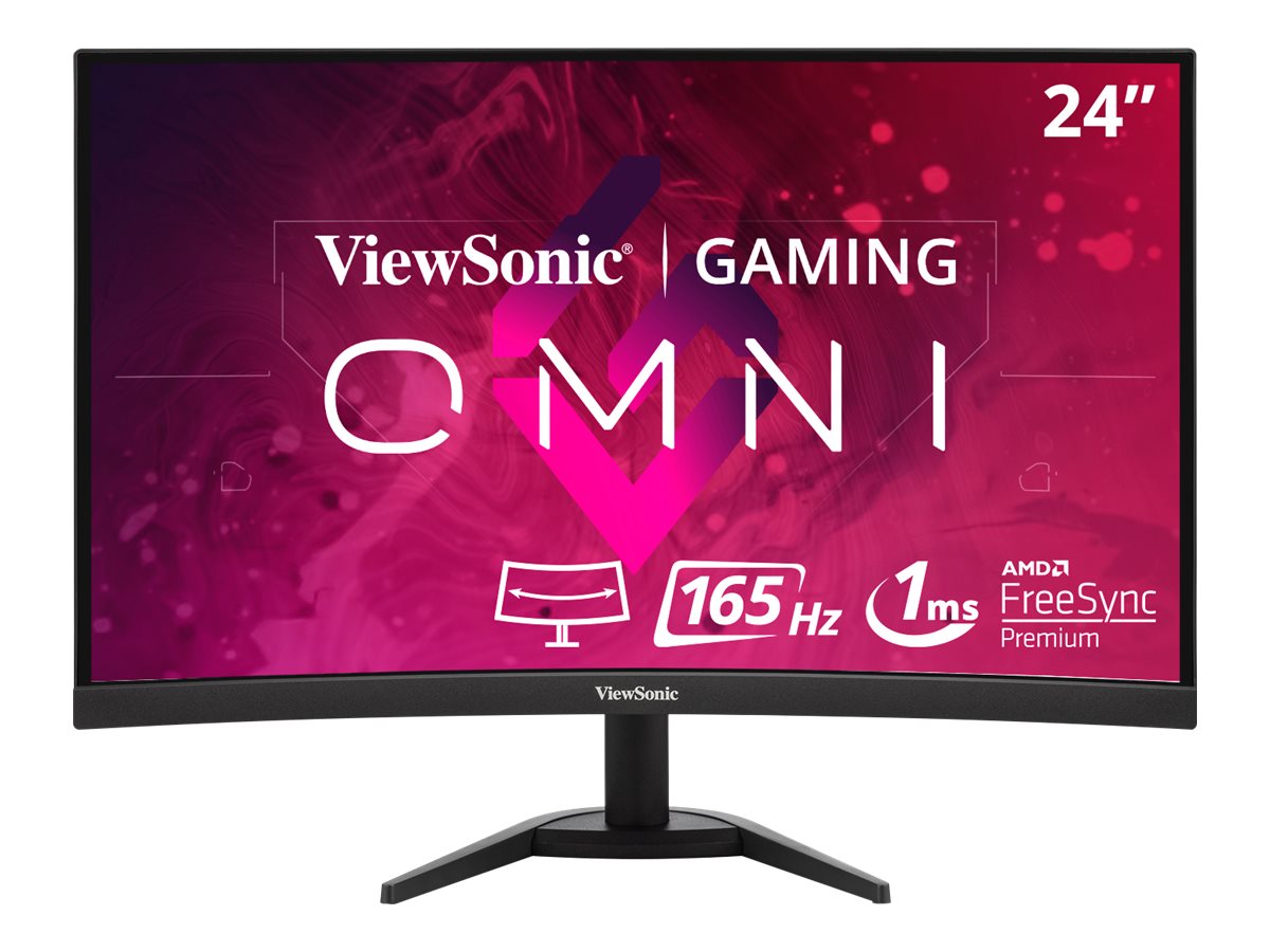 VIEWSONIC VX2468-PC-mhd 59,9cm 23,6inch 16:9 Full HD 1500R curve monitor SuperClear VA 144hz 1ms FreeSync Premium 2xHDMI DP speakers