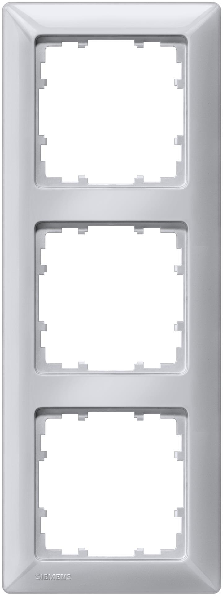 Siemens Rahmen 5TG2553-3 3fach aluminium metallic Siemens Rahmen 5TG2553-3 3fach aluminium metallic