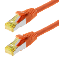 helos Patchkabel Cat 6a SFTP RJ45 orange 20m AWG267 LSZH GHMT