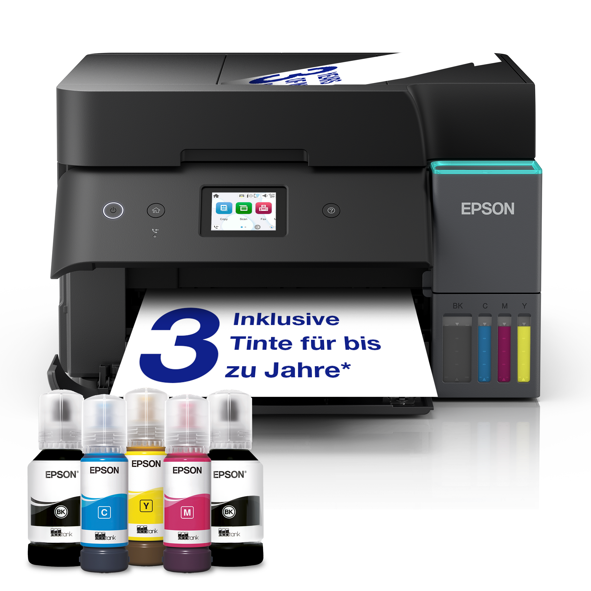 EPSON EcoTank ET4950 4 in 1 TintenstrahlMultifunktionsdrucker schwarz