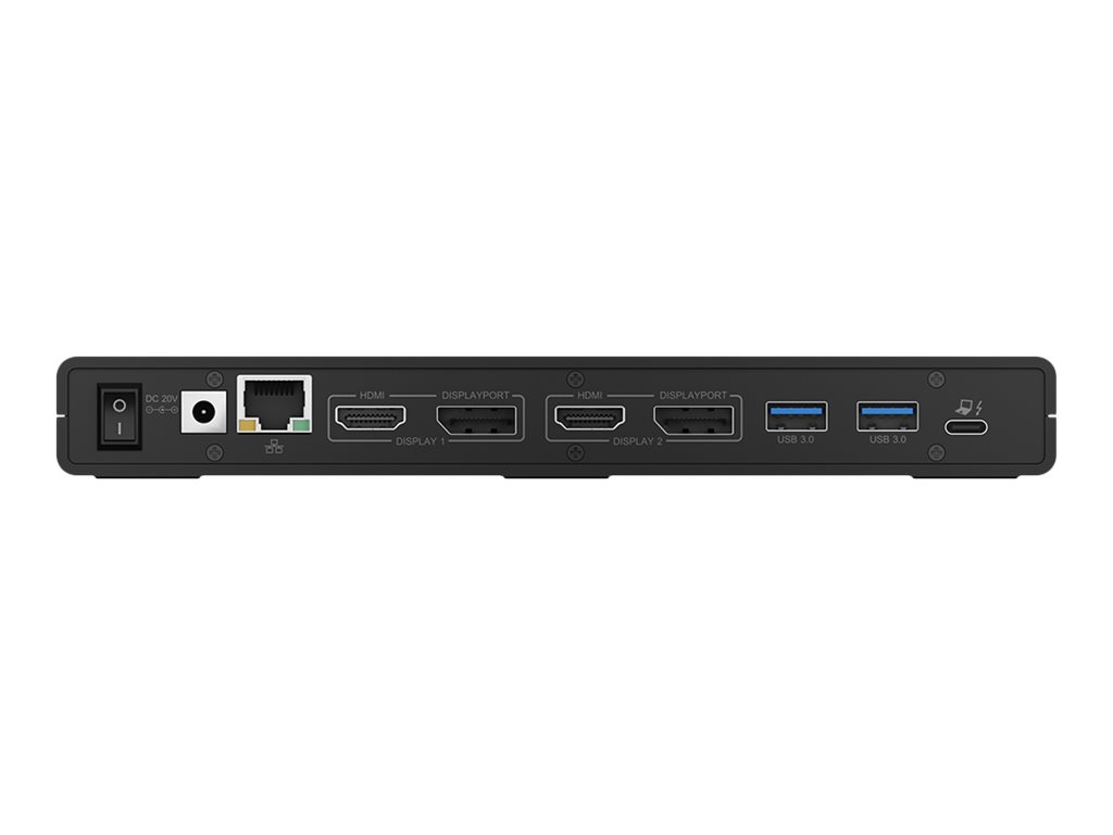 ICY BOX IB-DK2245AC USB Type-C DockingStation mit zwei Videoschnittstellen Anschluss an einem USB Type-C Host Computer mit PD 65W
