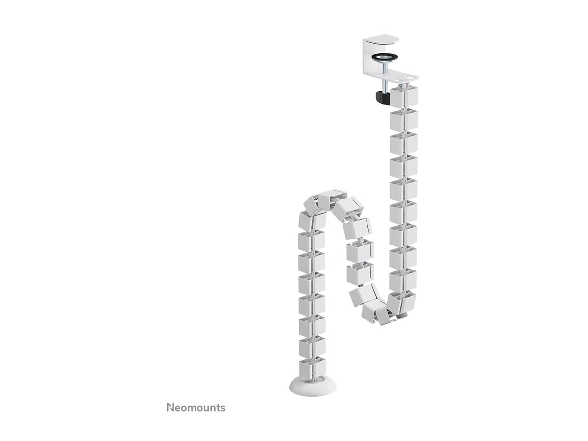 NEOMOUNTS Cable Spine Organizer for sitstand desk frames clamp mounted white