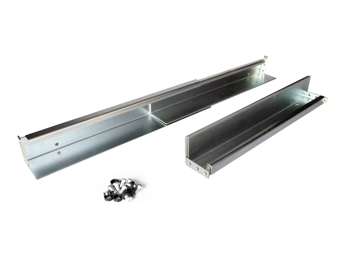 ROLINE Gleitschienen Set tiefenvariabel 350 bis 600mm inkl Befestigungsmaterial