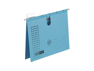 5 ELBA Haengehefter chic ULTIMATE Karton blau 1 x kaufmaennische Heftung