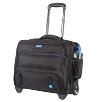 STOPÂ® OCEAN PLASTIC Laptop-Trolley RPET Kunstfaser schwarz 45,0 x 23,0 x 38,0 cm
