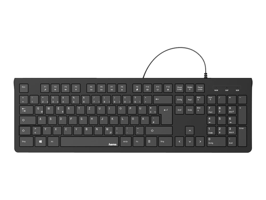 hama KC-200 Tastatur kabelgebunden weiss
