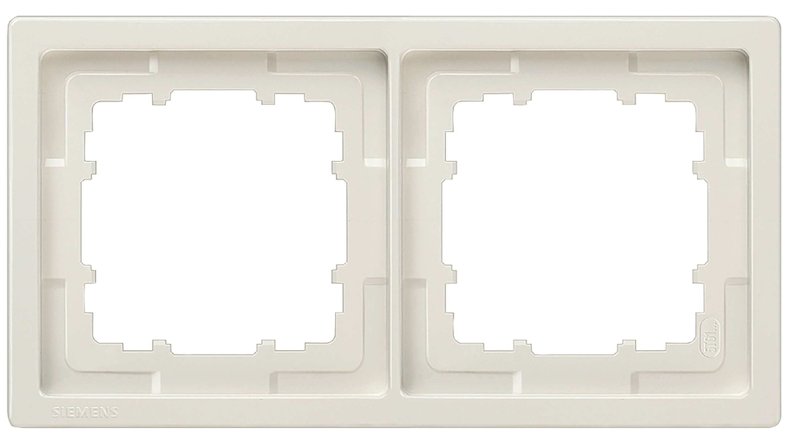 Siemens Rahmen 5TG1322-1 2fach 82x82mm platin-metallic
