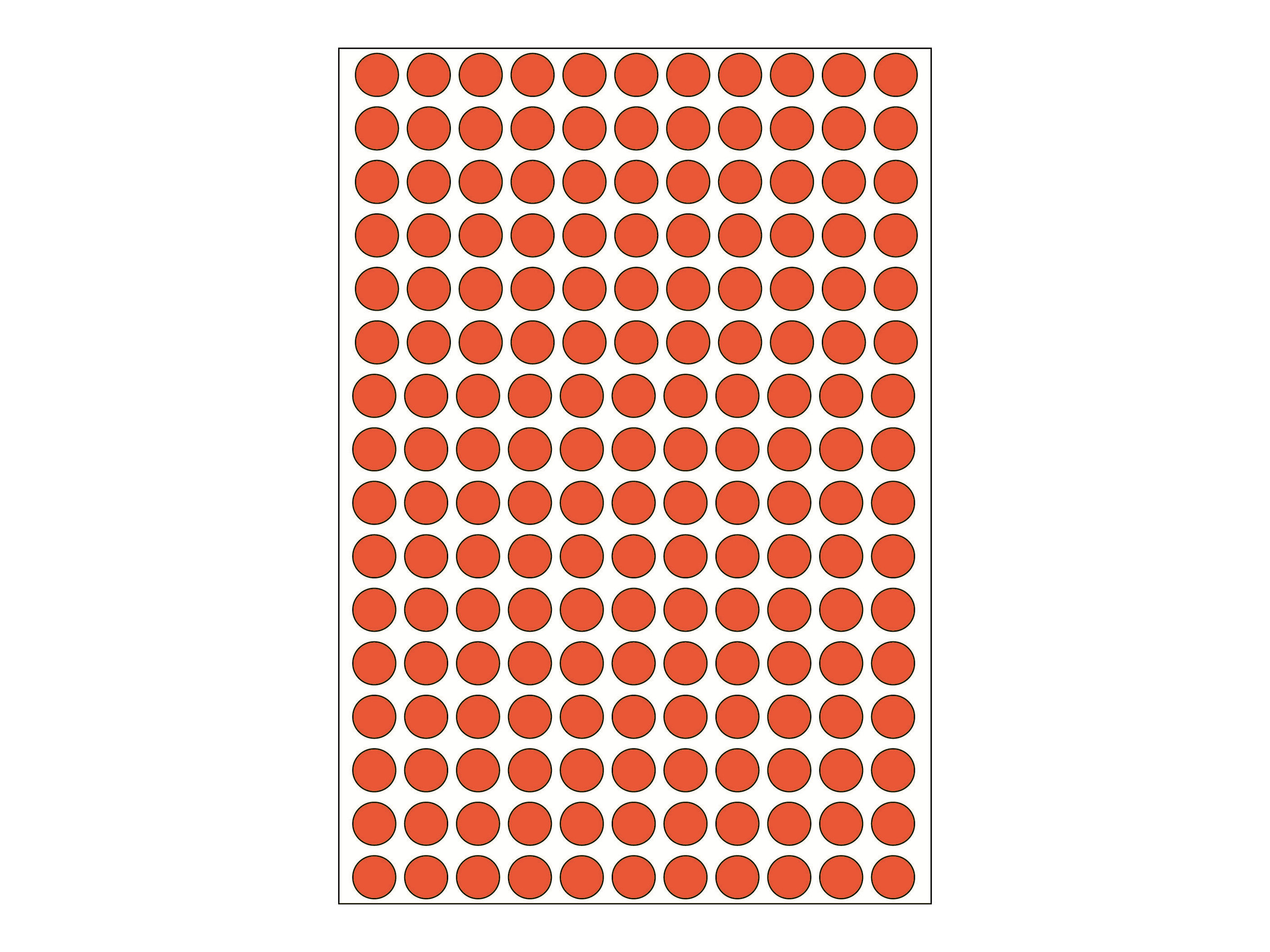 HERMA Klebepunkte 2212 rot Ã 8,0 mm, 5.632 St.