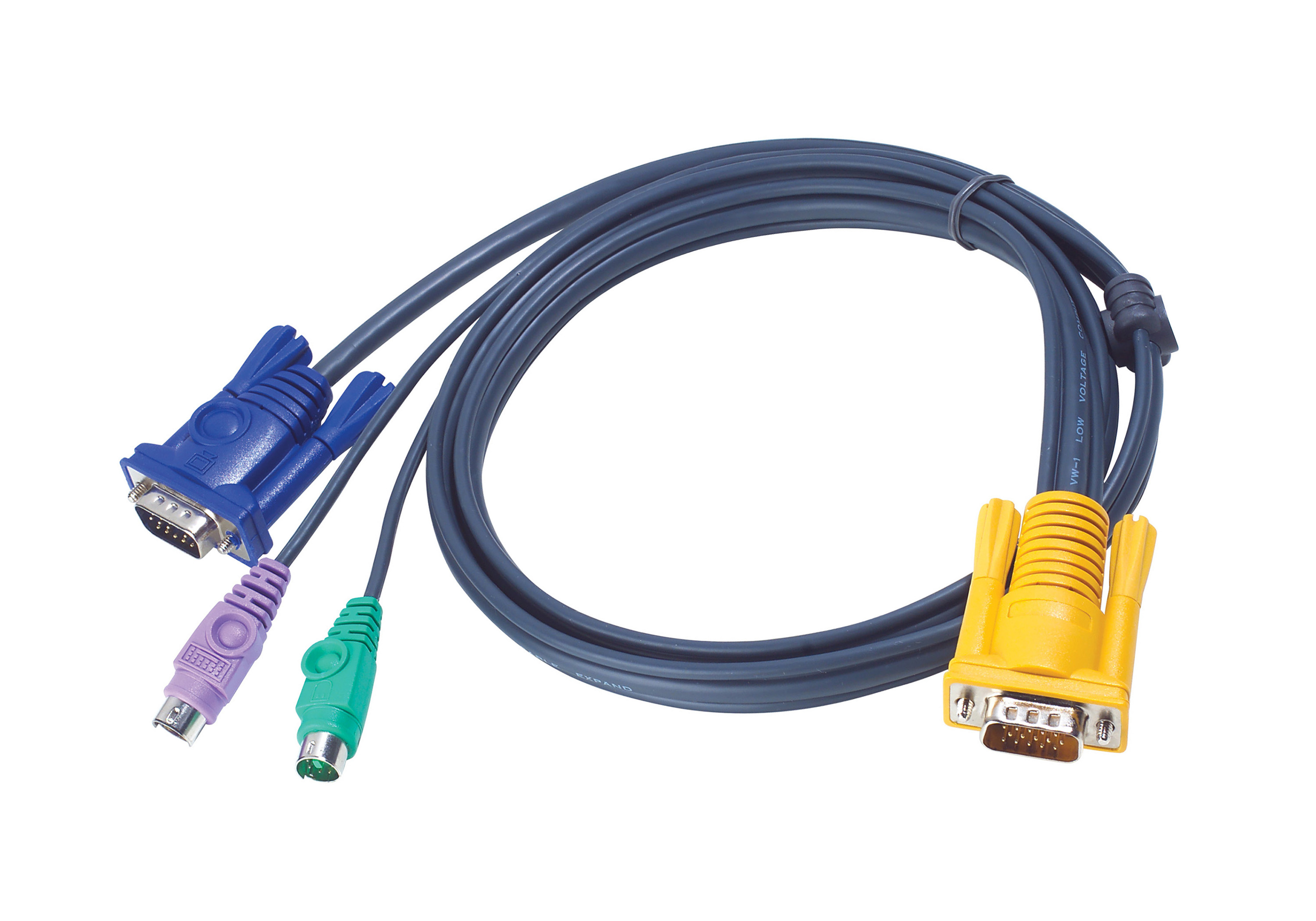 ATEN 2L5203P KVMKabel VGA PS2 schwarz 3m