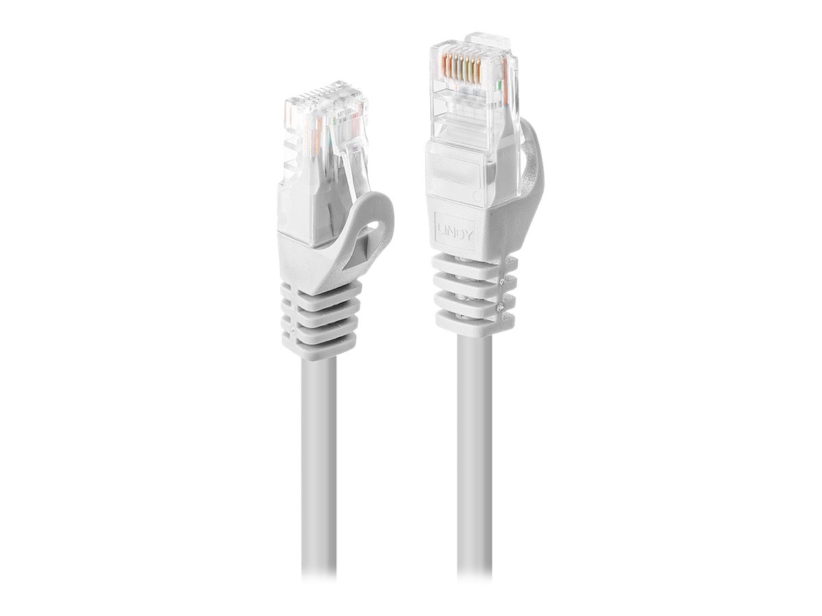 LINDY Basic Cat.6 U/UTP Kabel, weiss, 0,5m