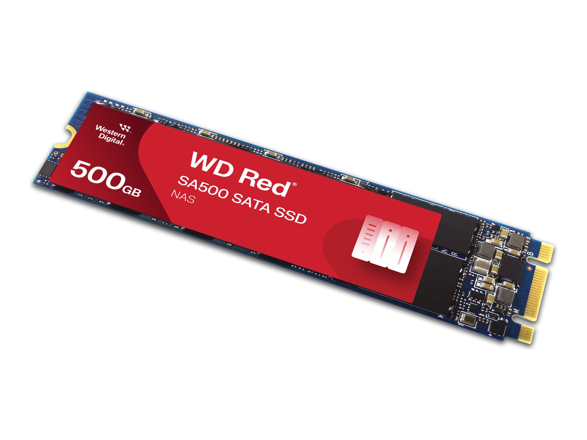 WD Red SSD SA500 NAS 500GB SATA III 6Gb/s M.2 2280 internal single-packed