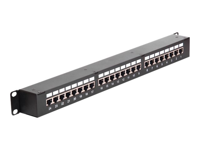 Delock Netzwerk 19" Kupplungs-Patchpanel 24 Port Cat.6