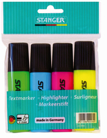 STANGER Textmarker farbsortiert, 4 St. STANGER Textmarker farbsortiert, 4 St.