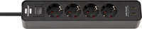 Brennenstuhl Ecolor Steckdosenleiste 4-fach mit Schalter & 2x USB-C schwarz 1,5m Brennenstuhl Ecolor Steckdosenleiste 4-fach mit Schalter & 2x USB-C schwarz 1,5m