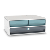cep Schubladenbox MoovUp mit Schloss mint, grau 1091212961, DIN A4 quer, DIN A5 quer mit 3 Schubladen cep Schubladenbox MoovUp mit Schloss mint, grau 1091212961, DIN A4 quer, DIN A5 quer mit 3 Schubladen