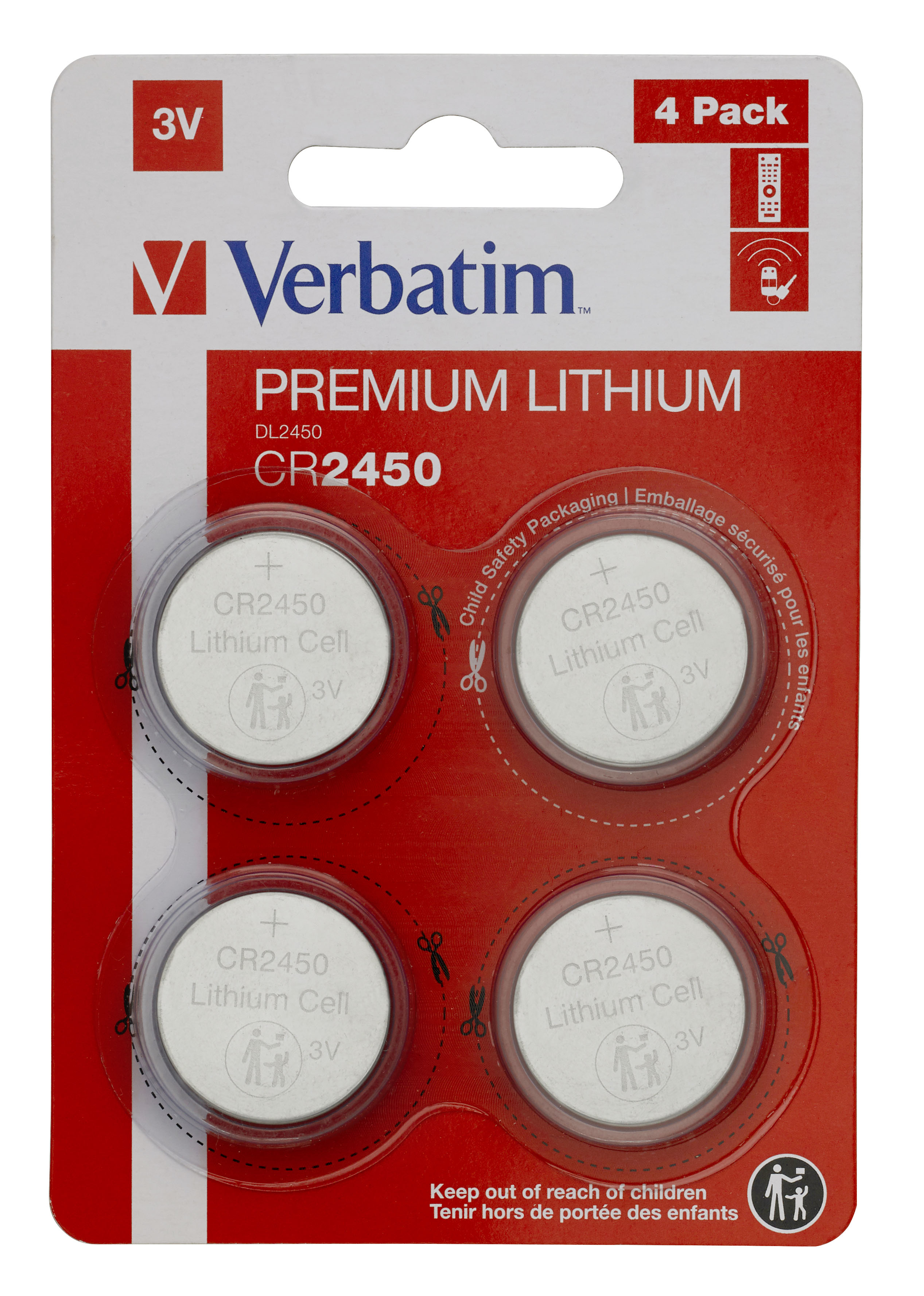 49535 VERBATIM Knopfzelle 4er Pack