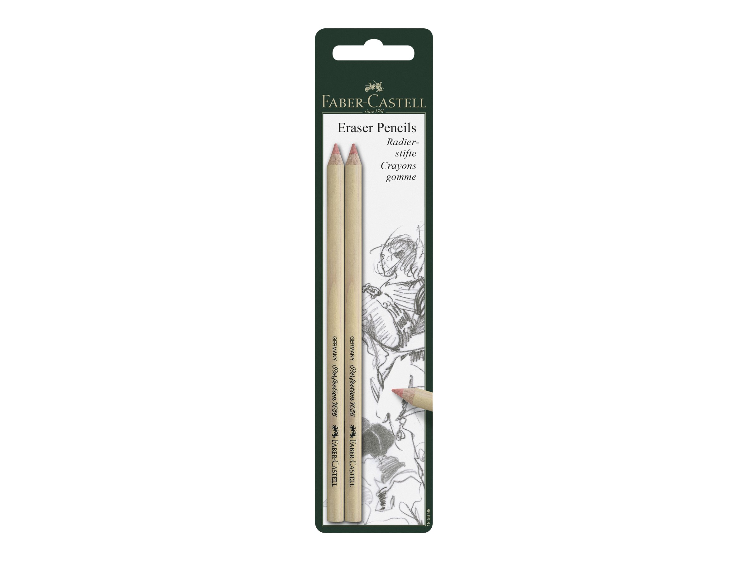 2 FABER-CASTELL Radierstifte PERFECTION 7056