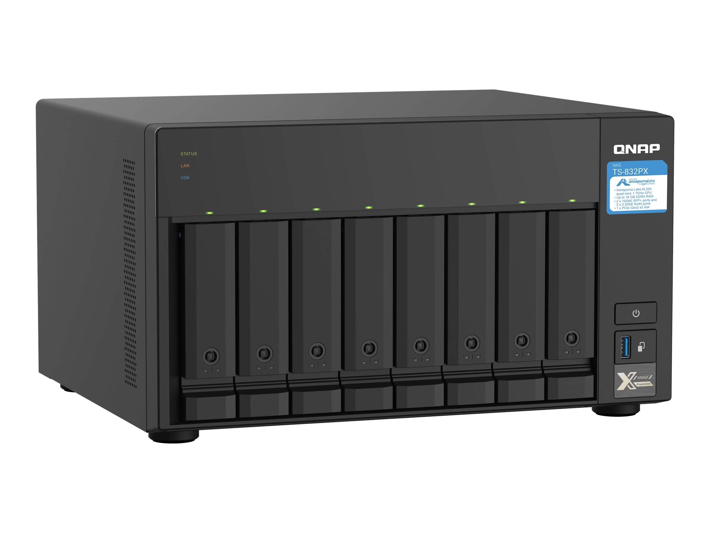 8Bay QNAP TS832PX4G