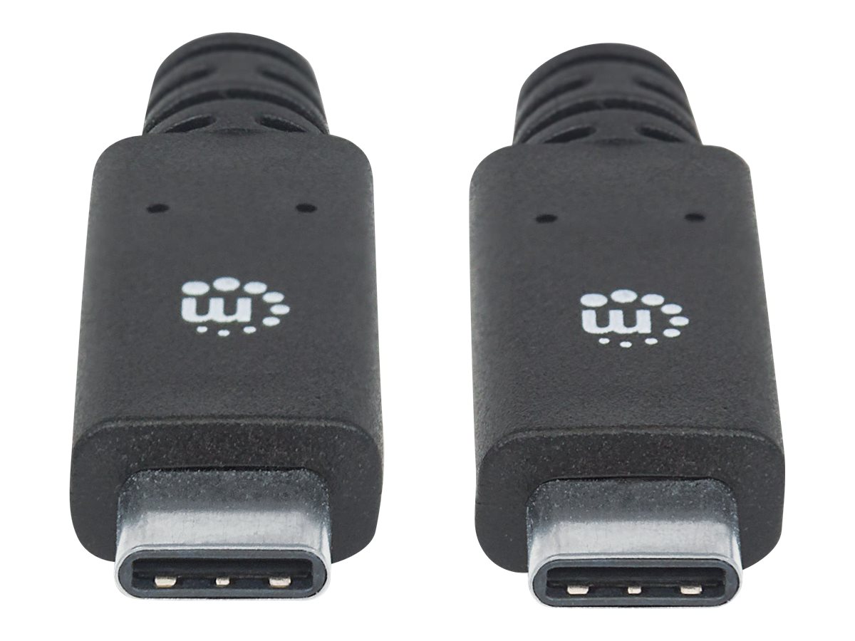 MANHATTAN USB 3.1 Typ C Gen1-Kabel 2m Typ C-Stecker auf Typ C-Stecker 5 Gbit/s schwarz