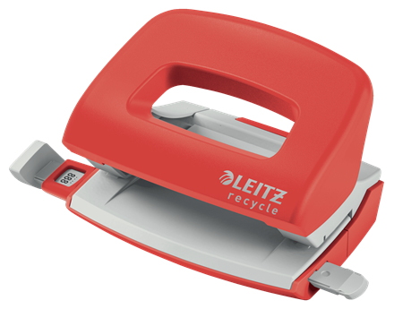 LEITZ Locher Recycle Mini rot, 1 St
