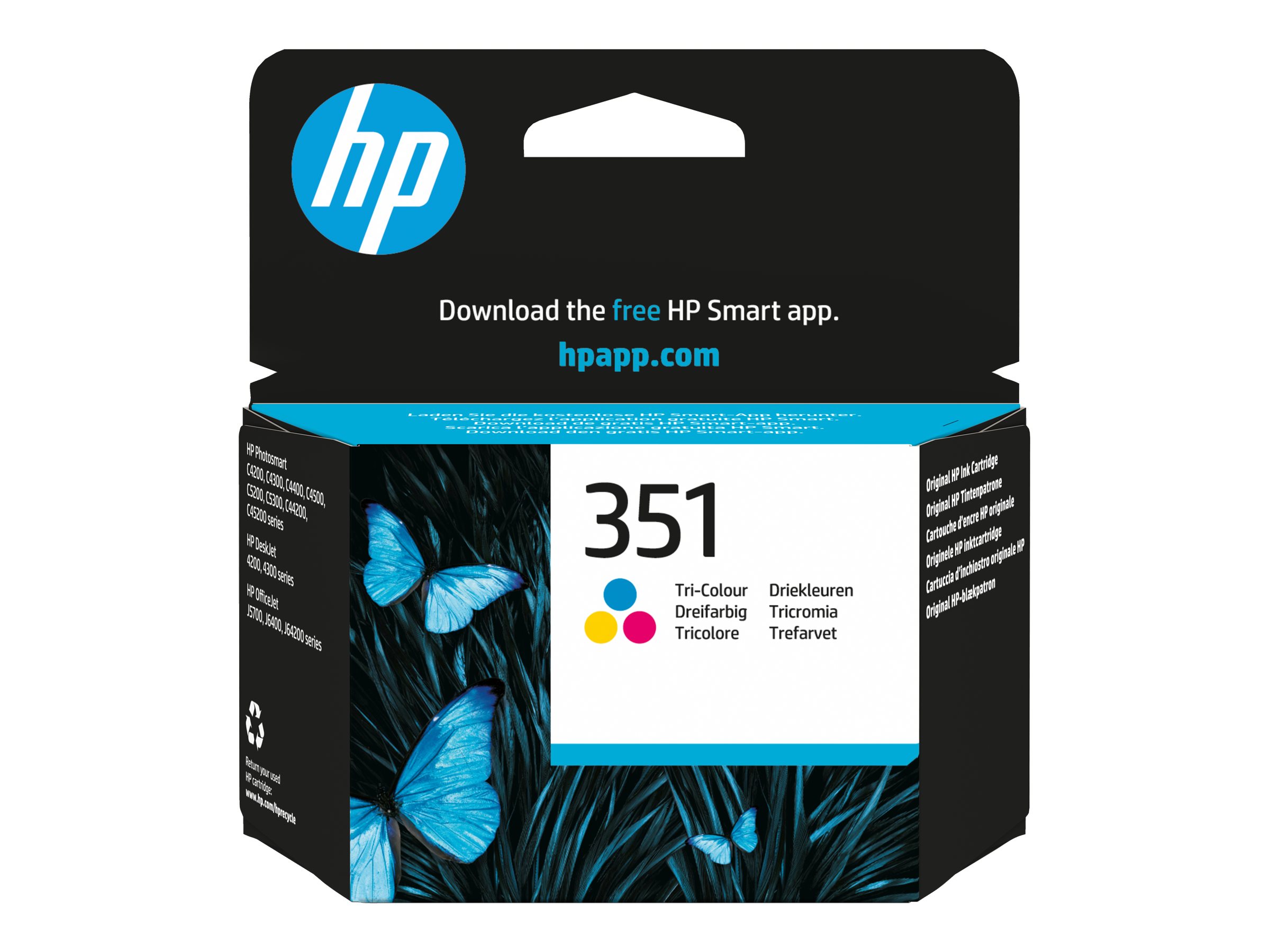 HP 351 original Ink cartridge CB337EE UUS tri-colour low capacity 3.5ml 170 pages 1-pack HP 351 original Ink cartridge CB337EE UUS tri-colour low capacity 3.5ml 170 pages 1-pack