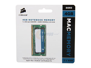 Corsair Mac Memory - DDR3 - Modul - 4 GB - SO DIMM 204-PIN