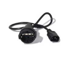 230V-Adapter Kaltgeräte auf Schuko St/Bu 10A, 0.6m 230V-Adapter Kaltgeräte auf Schuko St/Bu 10A, 0.6m