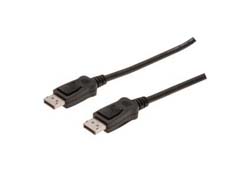 ASSMANN DisplayPort Kabel 20m Verriegelung Ultra HD 4K sw