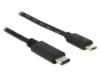 Delock Kabel USB Type-C 2.0 Stecker > USB 2.0 Typ Micro-B Stecker 1,0 m schwarz Delock Kabel USB Type-C 2.0 Stecker > USB 2.0 Typ Micro-B Stecker 1,0 m schwarz