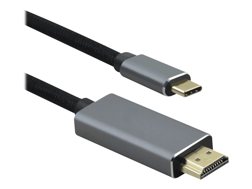 helos Anschlusskabel, USB 3.1 Type-C/HDMI St., PREMIUM, 1,8m, schwarz helos Anschlusskabel, USB 3.1 Type-C/HDMI St., PREMIUM, 1,8m, schwarz