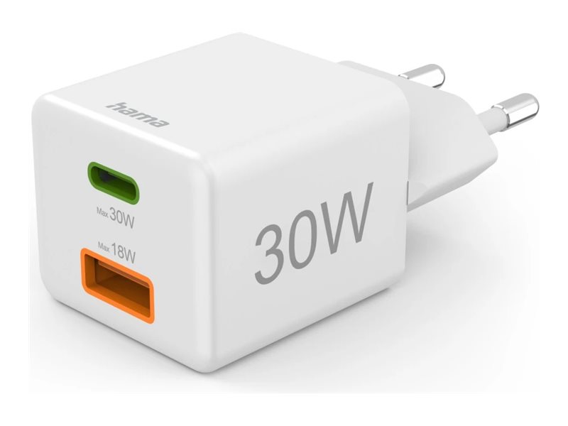 hama Ladeadapter weiÃ, 30 Watt