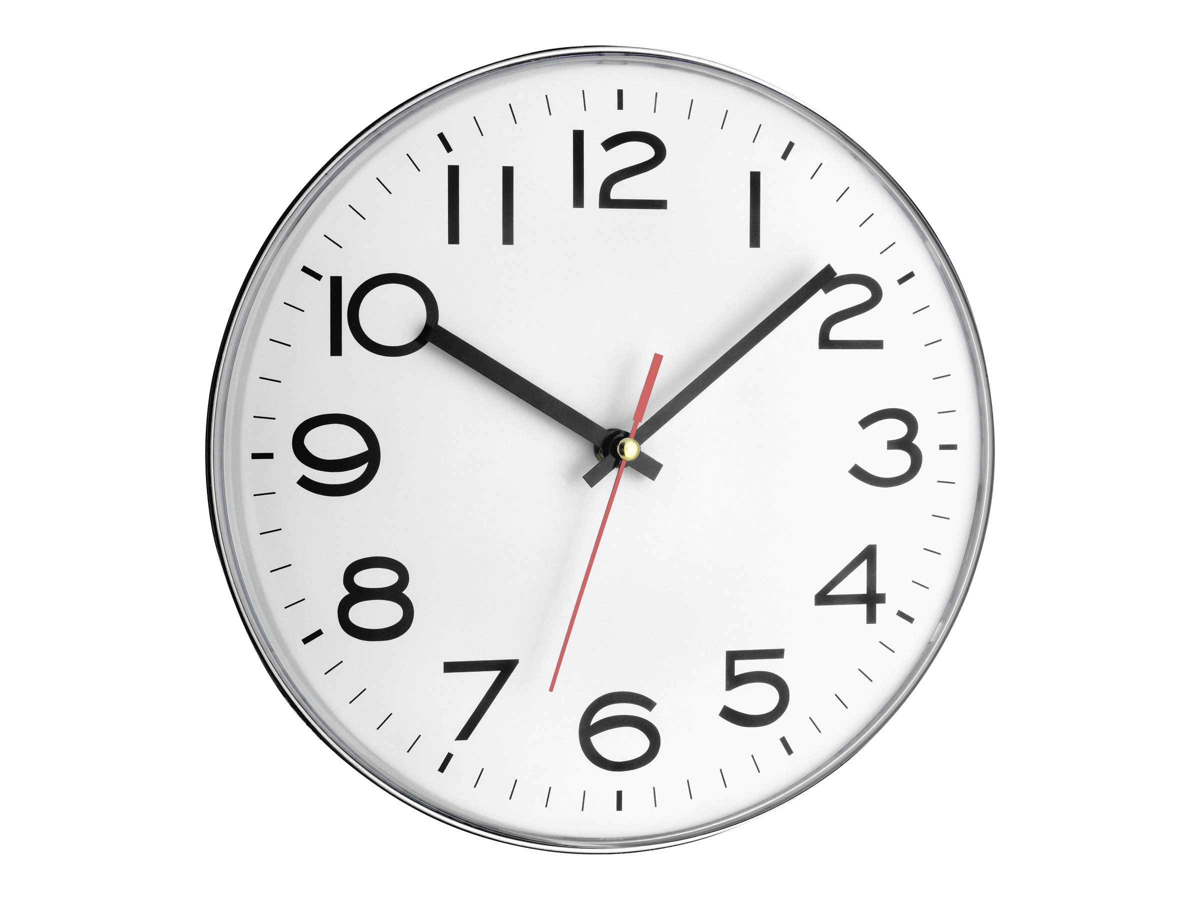 TFA Wanduhr 603017 weiß silber Kunststoff 4,0 x 28,0 cm